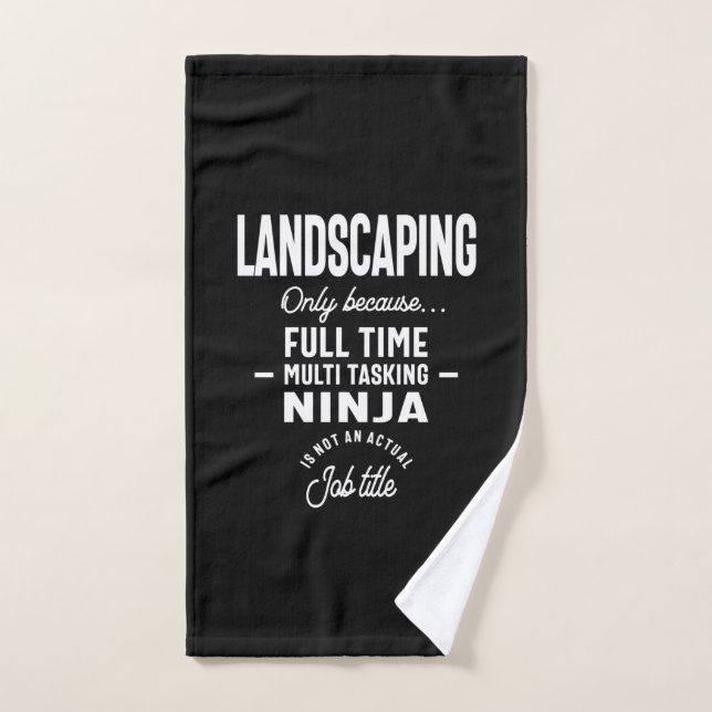 Landscaping Job Title Gift Hand Towel (Hand Towel)