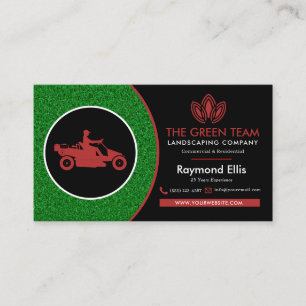 Landscaping Lawn Care Business Card
