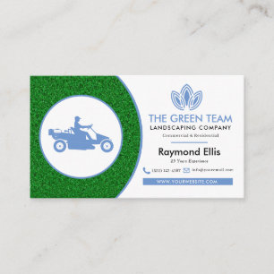 Landscaping Lawn Care Business Card