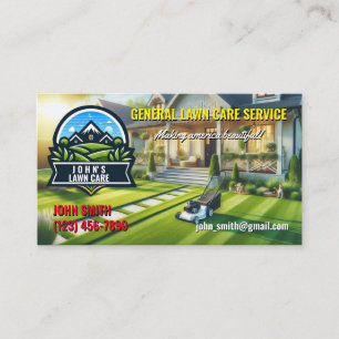 Landscaping/Lawn Care Business Cards