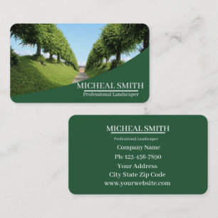 Landscaping Lawn Care Gardener Professional Business Card