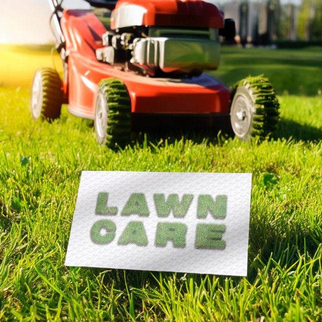 Landscaping Lawn Care Mower Business Card Template (Creator Uploaded)