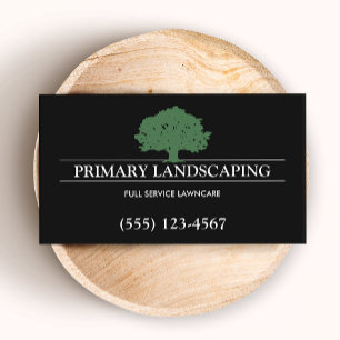 Landscaping Lawn Care  Tree Business Card