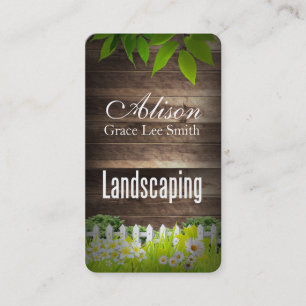 Landscaping / Lawn Services / Gardener Business Card