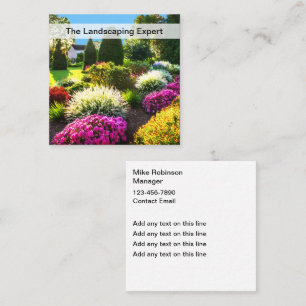 Landscaping Modern Colourful Business Cards