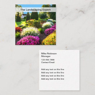 Landscaping Modern Colourful Business Cards