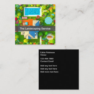 Landscaping Pool Service Business Cards