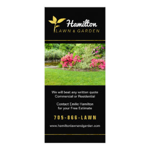 Landscaping Price List Flyer Rack Card