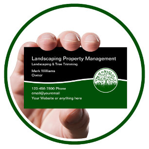 Landscaping Property Management Business Cards