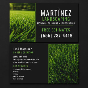 Landscaping Service Business Card