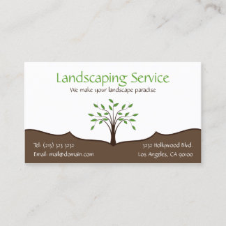 Landscaping Service Business Card (1-sided)