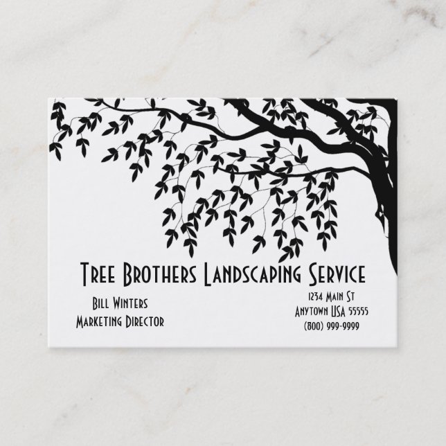 Landscaping Services Business Card (Front)