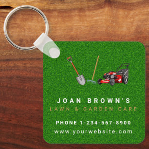 Landscaping Services Lawn Care Gardening Key Ring