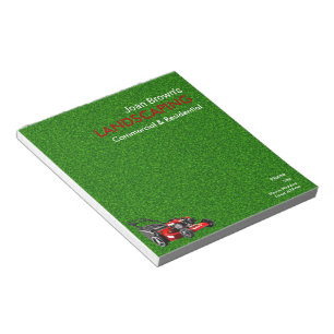 Landscaping Services   Lawn Care Gardening Notepad