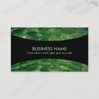 Landscaping Slogans Business Cards