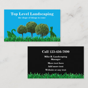 Landscaping Topiary Services Business Card