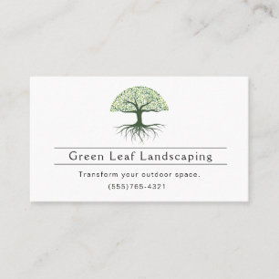 Landscaping Yard Garden Service Business Card