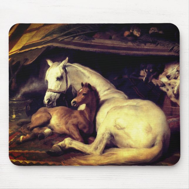 Landseer Horses Mouse Pad (Front)