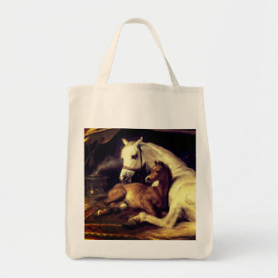 Landseer Horses Tote Bag