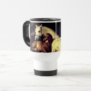Landseer Horses Travel Mug