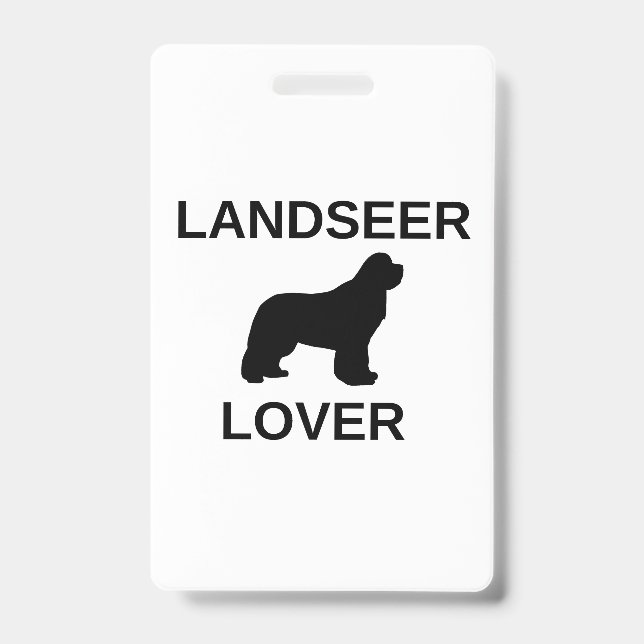 landseer lover ID badge (Front)