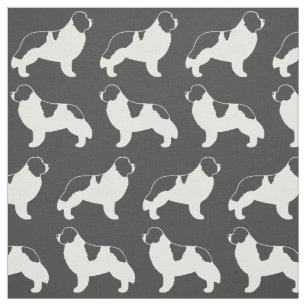 Landseer Newfoundland Dog Pattern Fabric