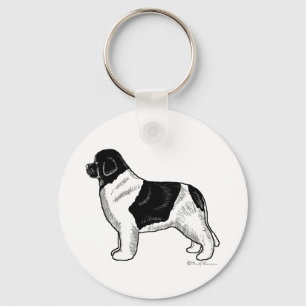Landseer Newfoundland Key Ring