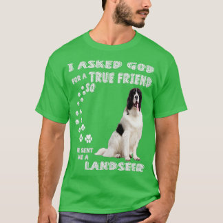 Landseer Newfoundland Saying Mum Dad Print, Newfie T-Shirt