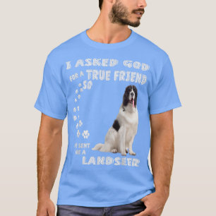 Landseer Newfoundland Saying Mum Dad Print, Newfie T-Shirt