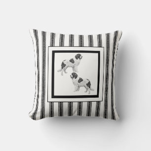 Landseer Newfoundland Throw Pillow