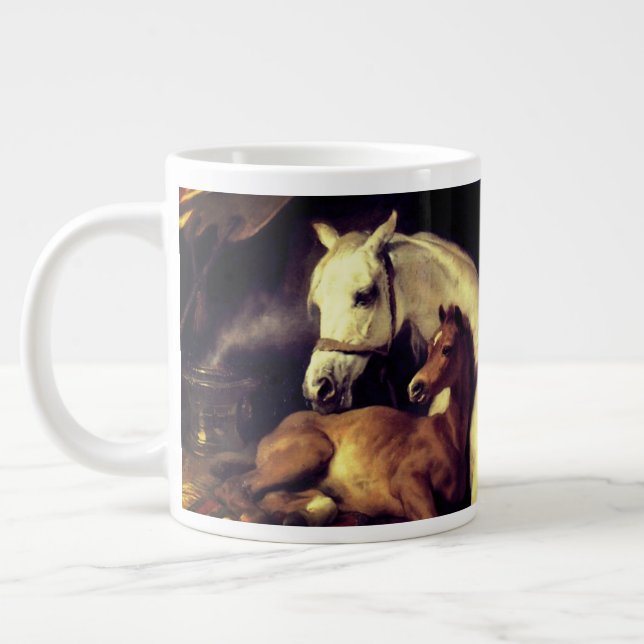 Landseer The Arab Tent Large Coffee Mug (Left)