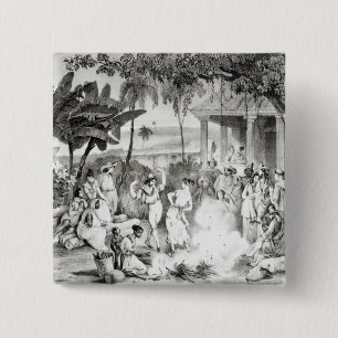 Landu Dance 15 Cm Square Badge