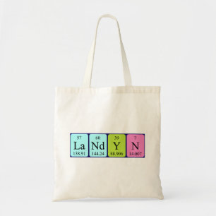 Landyn periodic table name tote bag
