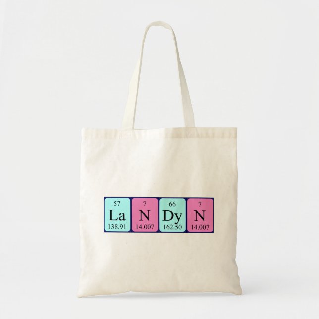 Landyn periodic table name tote bag (Front)