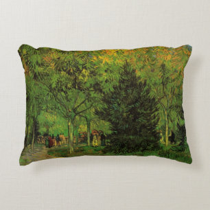 Lane in Public Garden, Arles by Vincent van Gogh Decorative Cushion
