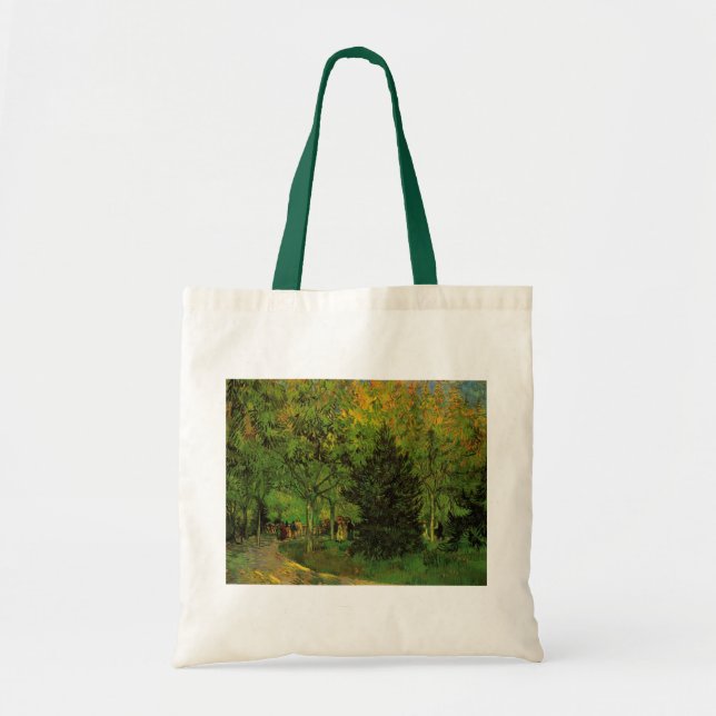 Lane in Public Garden, Arles by Vincent van Gogh Tote Bag (Front)