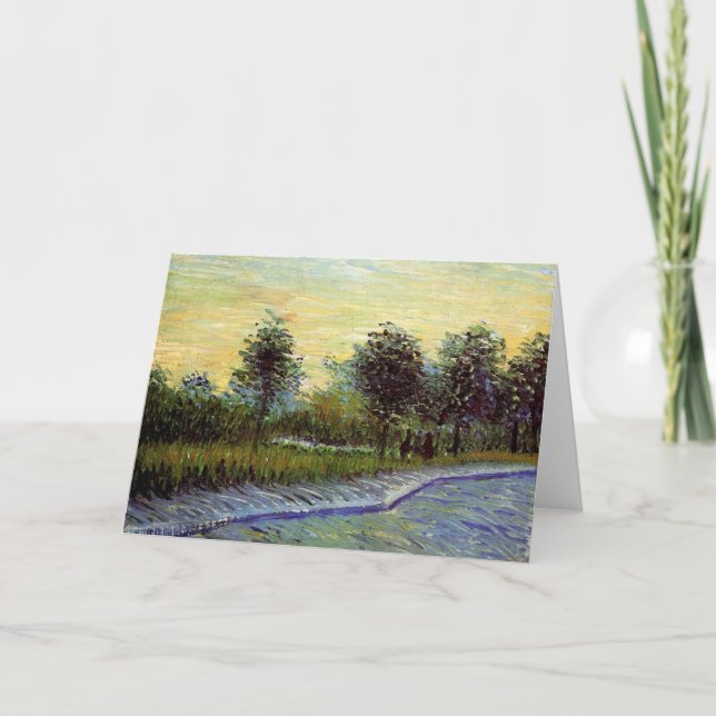 Lane in Voyer d'Argenson Park by Vincent van Gogh Card (Front)