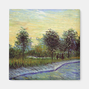Lane in Voyer d'Argenson Park by Vincent van Gogh Magnet