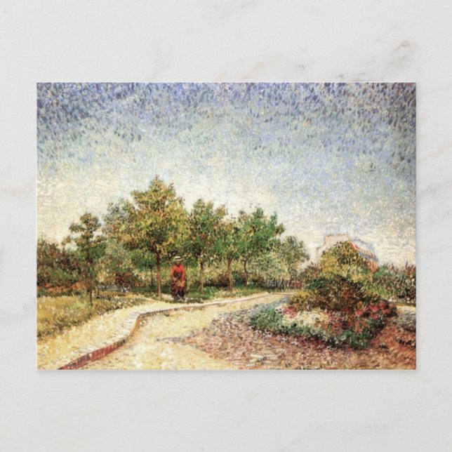 Lane in Voyer d'Argenson Park, Vincent van Gogh Postcard (Front)