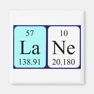 Lane periodic table name magnet
