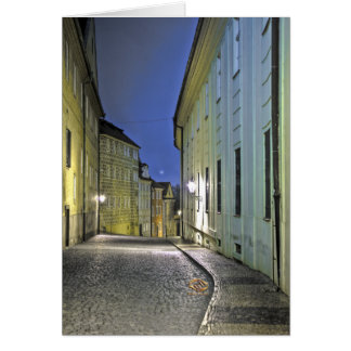 Lane Prague Castle Night