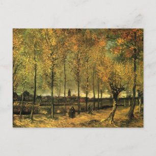 Lane with Poplars by Vincent van Gogh Postcard