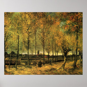 Lane with Poplars by Vincent van Gogh Poster