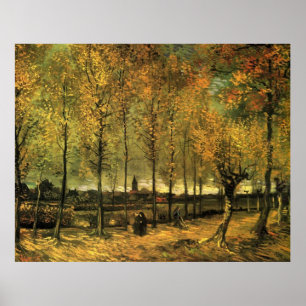 Lane with Poplars by Vincent van Gogh. Poster