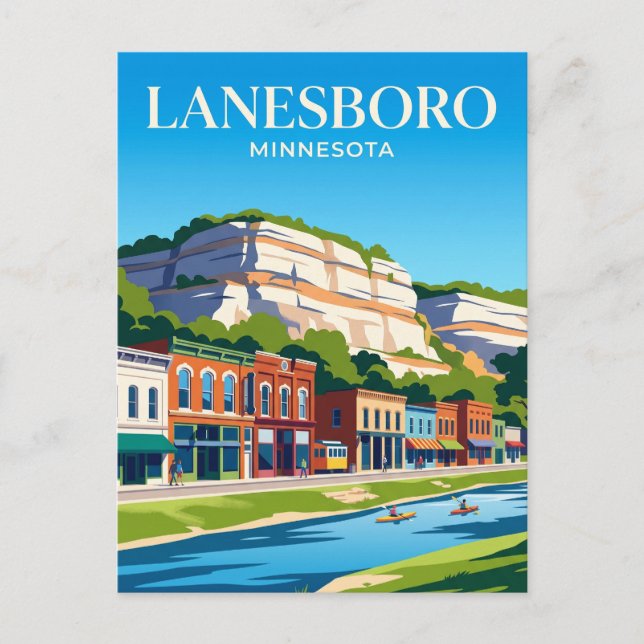 Lanesboro Minnesota Postcard (Front)
