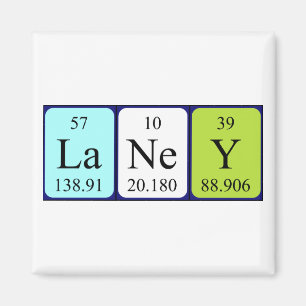 Laney periodic table name magnet