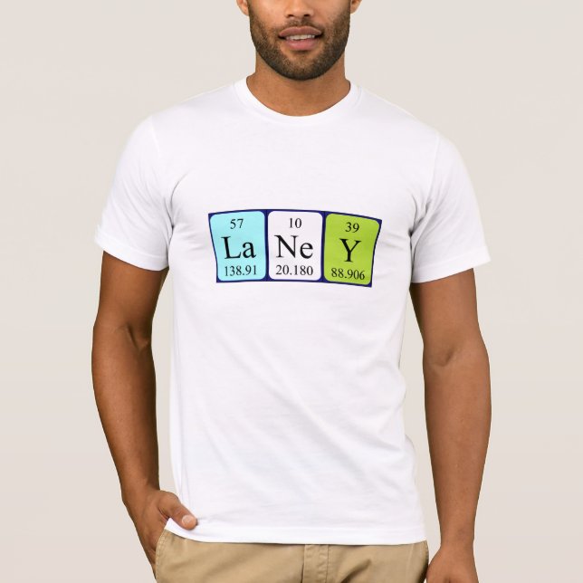 Laney periodic table name shirt (Front)