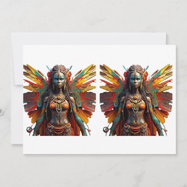 Langa Vuma Fairy Tank Top Holiday Card (Front)