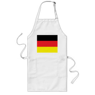 Lange Küchenschürze mit Deutschlandfahne Long Apron