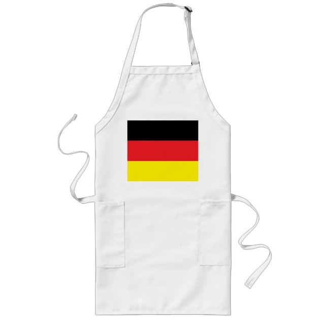 Lange Küchenschürze mit Deutschlandfahne Long Apron (Front)
